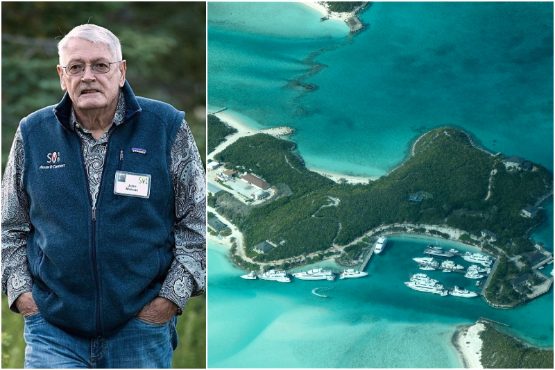 John Malone - Sampson Cay, Bahamas | Getty Images Photo by Drew Angerer & Flickr Photo by Alan Levine