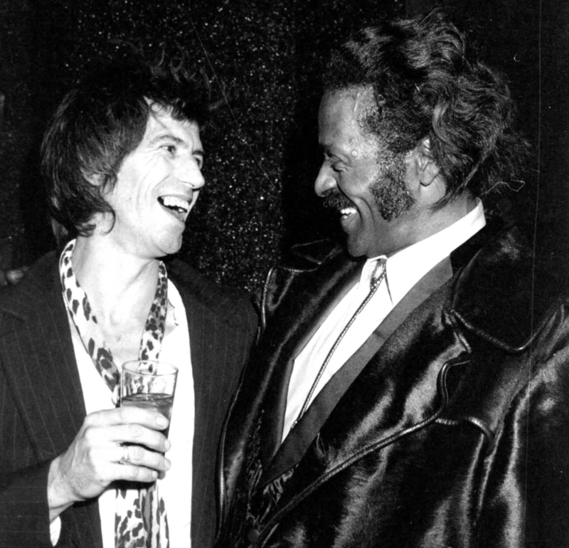 Party Pals Keith Richards and Chuck Berry | Alamy Stock Photo