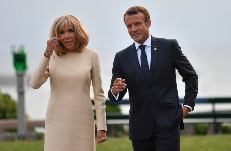 Emmanuel Macron and Brigitte Trogneux | Alamy Stock Photo by Neil Hall/PA Images