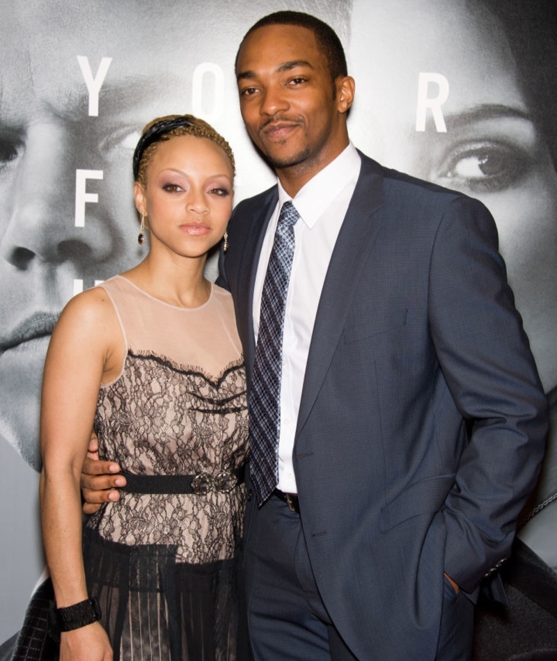 Sheletta Chapital and Anthony Mackie | Getty Images Photo by Gilbert Carrasquillo/FilmMagic