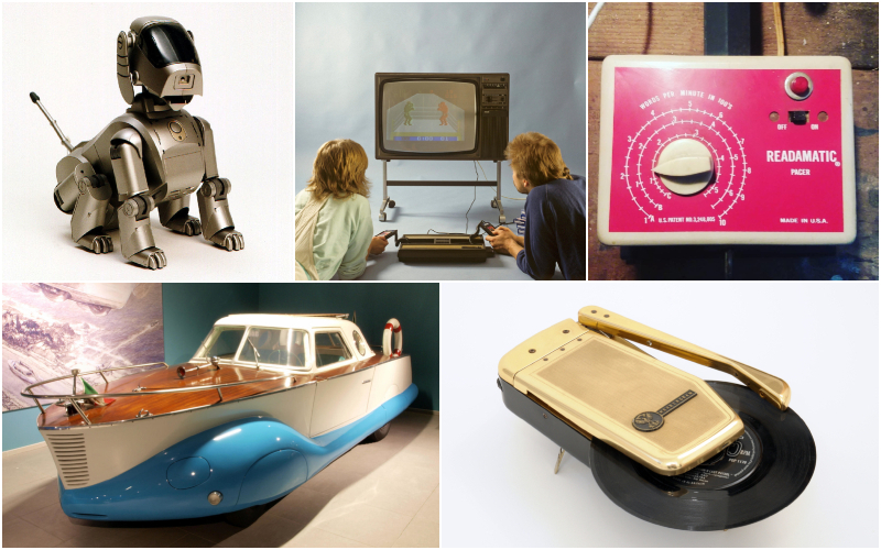 Highly Anticipated Inventions That Totally Bombed | Getty Images Photo by Handout & Alamy Stock Photo by Classic Picture Library & The History Collection & Retro Kitsch & Instagram/@thepinkandgreenlady